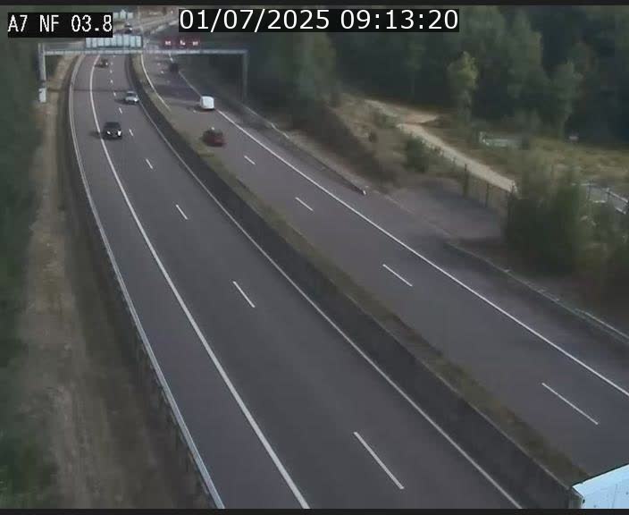 <h2>Webcam autoroute A7 au Luxembourg à la sortie du Tunnel Stafelter vers le Nord</h2>