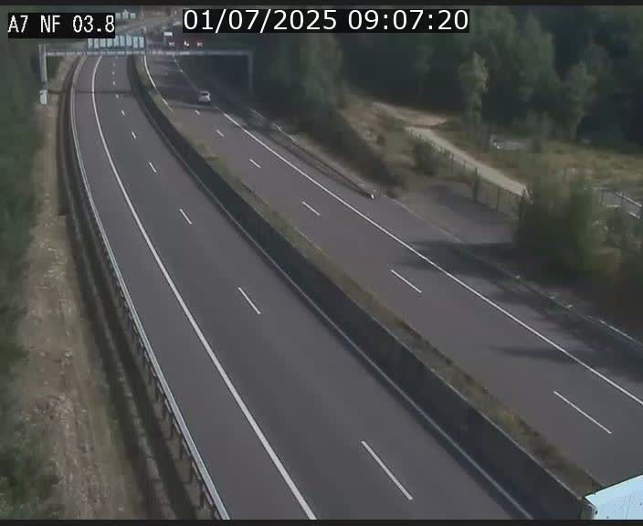 <h2>Webcam autoroute A7 au Luxembourg à la sortie du Tunnel Stafelter vers le Nord</h2>