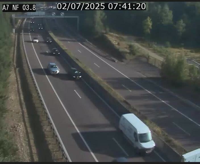 <h2>Webcam autoroute A7 au Luxembourg à la sortie du Tunnel Stafelter vers le Nord</h2>