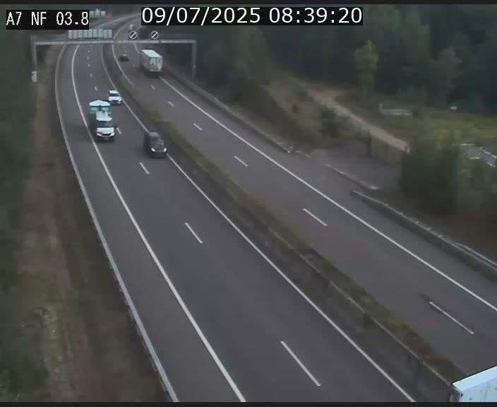 <h2>Webcam autoroute A7 au Luxembourg à la sortie du Tunnel Stafelter vers le Nord</h2>