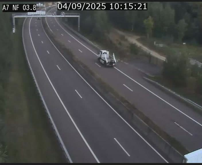 <h2>Webcam autoroute A7 au Luxembourg à la sortie du Tunnel Stafelter vers le Nord</h2>