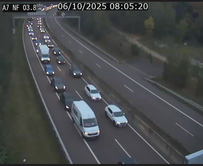<h2>Webcam autoroute A7 au Luxembourg à la sortie du Tunnel Stafelter vers le Nord</h2>