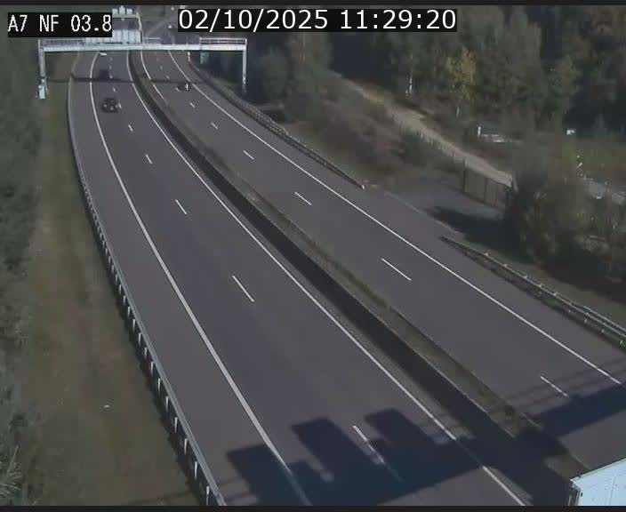 <h2>Webcam autoroute A7 au Luxembourg à la sortie du Tunnel Stafelter vers le Nord</h2>