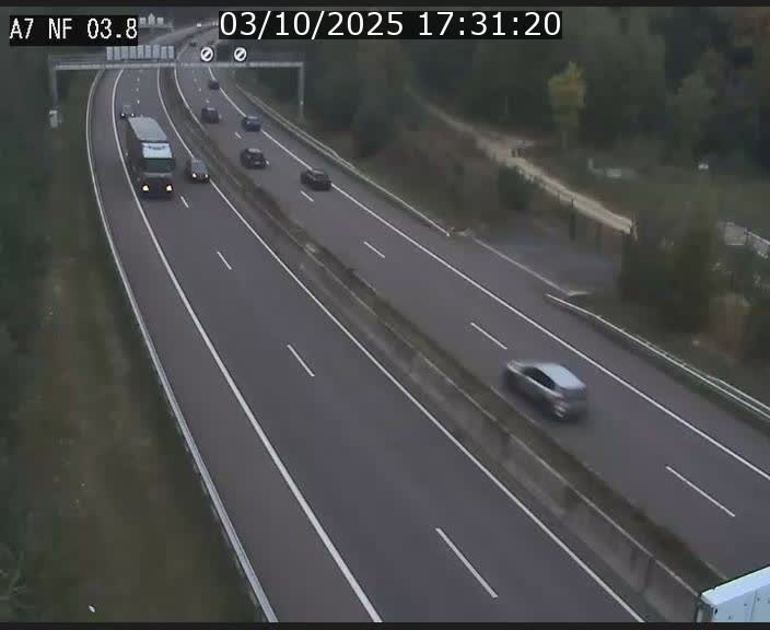 <h2>Webcam autoroute A7 au Luxembourg à la sortie du Tunnel Stafelter vers le Nord</h2>