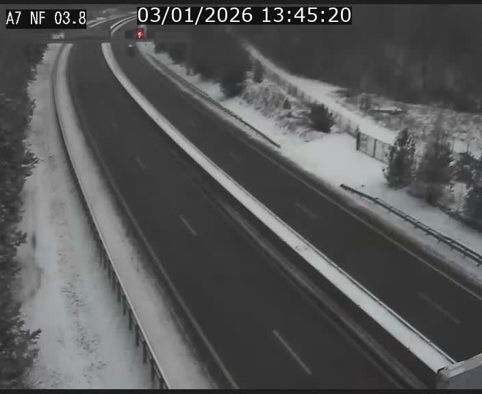 <h2>Webcam autoroute A7 au Luxembourg à la sortie du Tunnel Stafelter vers le Nord</h2>