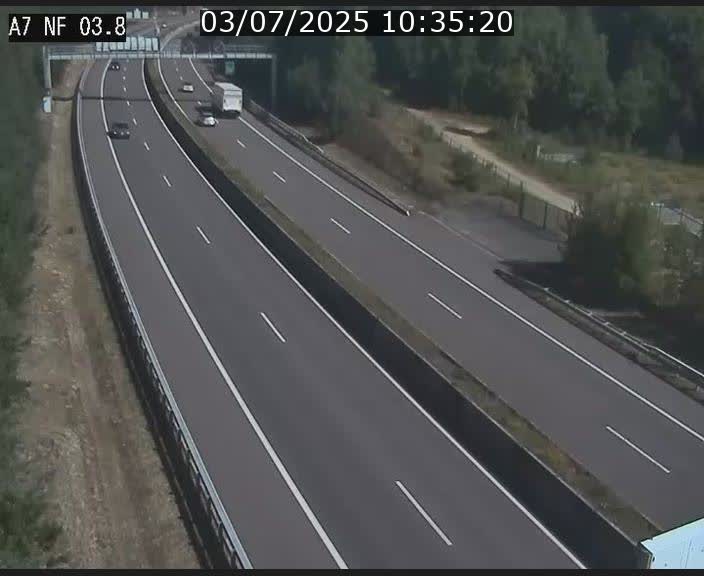 <h2>Webcam autoroute A7 au Luxembourg à la sortie du Tunnel Stafelter vers le Nord</h2>