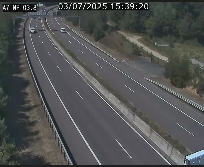 <h2>Webcam autoroute A7 au Luxembourg à la sortie du Tunnel Stafelter vers le Nord</h2>