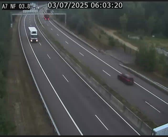 <h2>Webcam autoroute A7 au Luxembourg à la sortie du Tunnel Stafelter vers le Nord</h2>