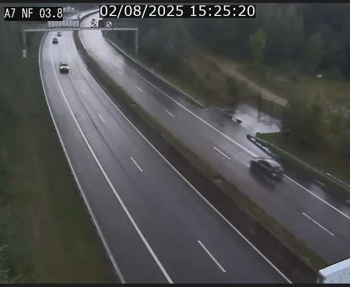 <h2>Webcam autoroute A7 au Luxembourg à la sortie du Tunnel Stafelter vers le Nord</h2>