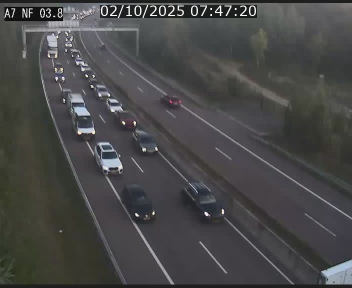 <h2>Webcam autoroute A7 au Luxembourg à la sortie du Tunnel Stafelter vers le Nord</h2>