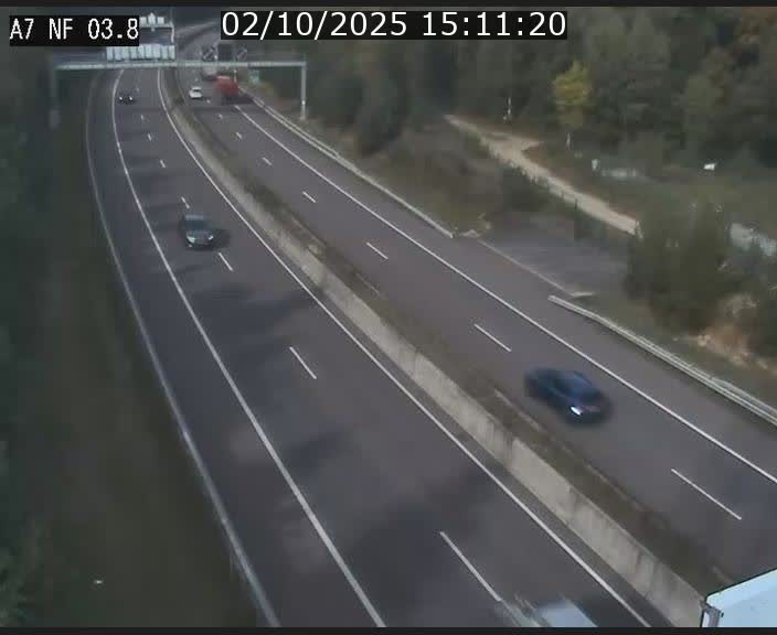 <h2>Webcam autoroute A7 au Luxembourg à la sortie du Tunnel Stafelter vers le Nord</h2>