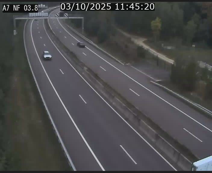 <h2>Webcam autoroute A7 au Luxembourg à la sortie du Tunnel Stafelter vers le Nord</h2>