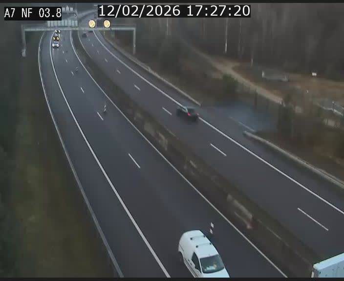 <h2>Webcam autoroute A7 au Luxembourg à la sortie du Tunnel Stafelter vers le Nord</h2>