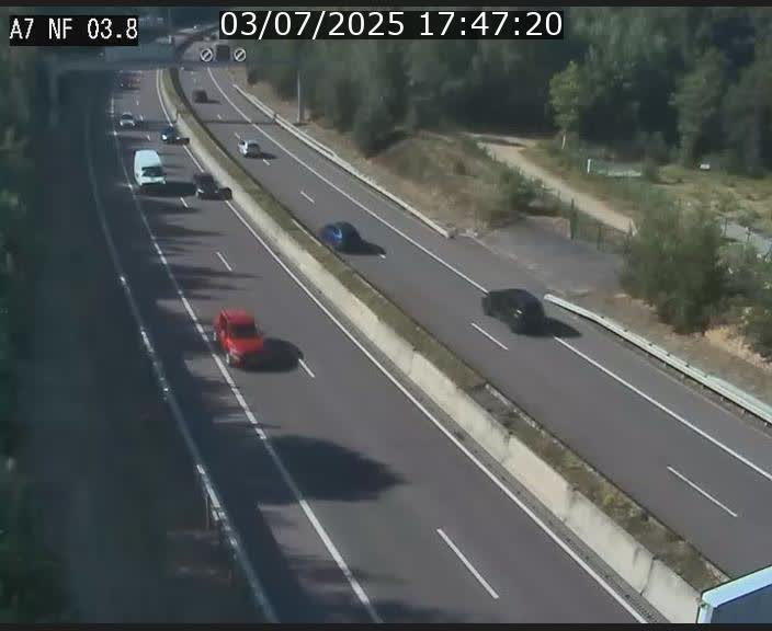<h2>Webcam autoroute A7 au Luxembourg à la sortie du Tunnel Stafelter vers le Nord</h2>