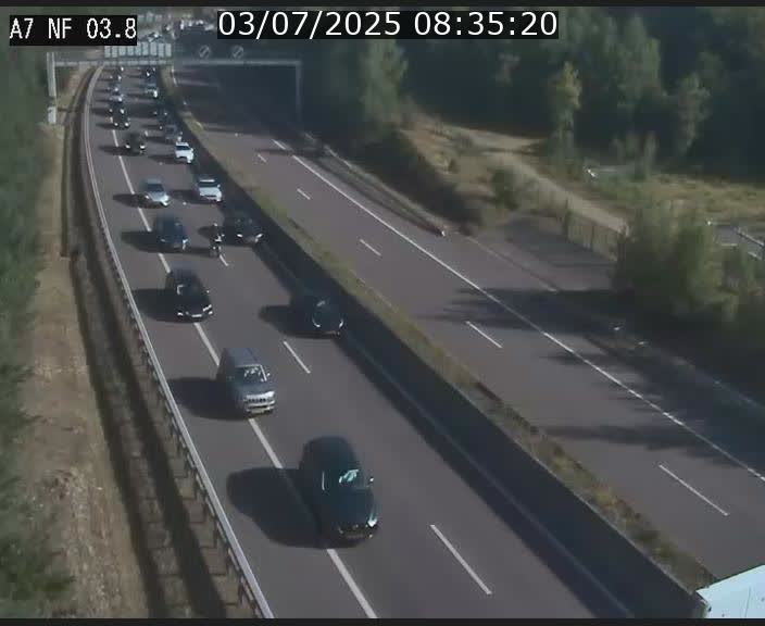 <h2>Webcam autoroute A7 au Luxembourg à la sortie du Tunnel Stafelter vers le Nord</h2>