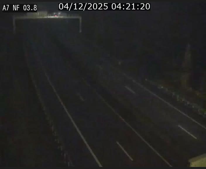 Webcam autoroute A7 au Luxembourg à la sortie du Tunnel Stafelter vers le Nord