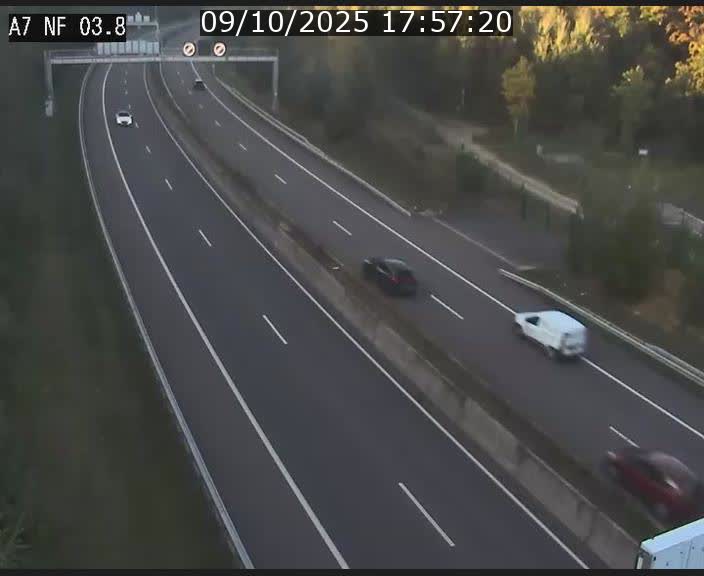 <h2>Webcam autoroute A7 au Luxembourg à la sortie du Tunnel Stafelter vers le Nord</h2>