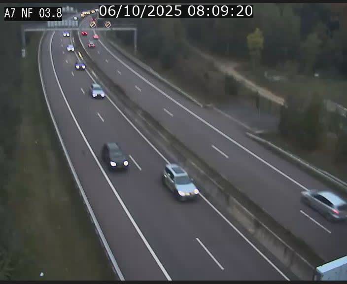<h2>Webcam autoroute A7 au Luxembourg à la sortie du Tunnel Stafelter vers le Nord</h2>