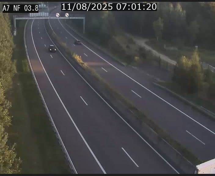 <h2>Webcam autoroute A7 au Luxembourg à la sortie du Tunnel Stafelter vers le Nord</h2>