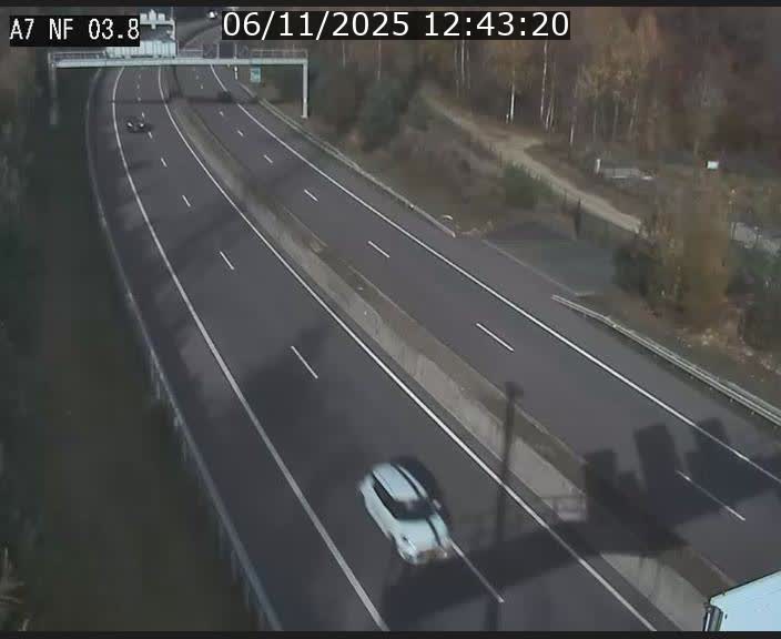 <h2>Webcam autoroute A7 au Luxembourg à la sortie du Tunnel Stafelter vers le Nord</h2>