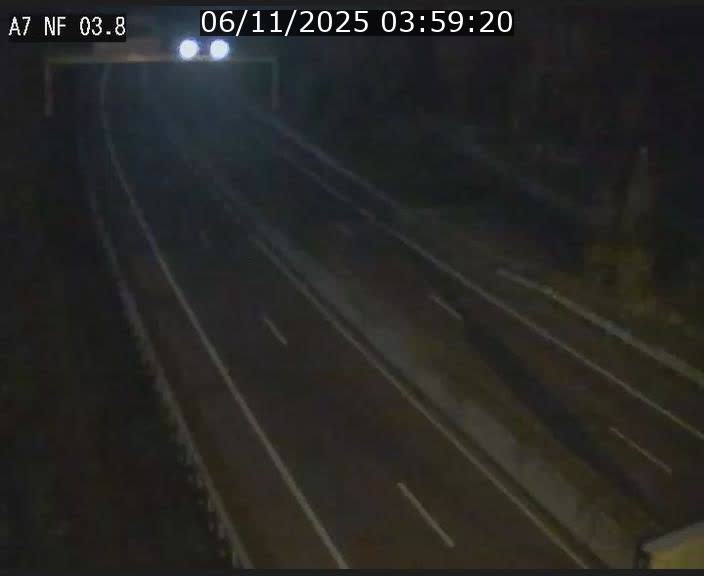 Webcam autoroute A7 au Luxembourg à la sortie du Tunnel Stafelter vers le Nord