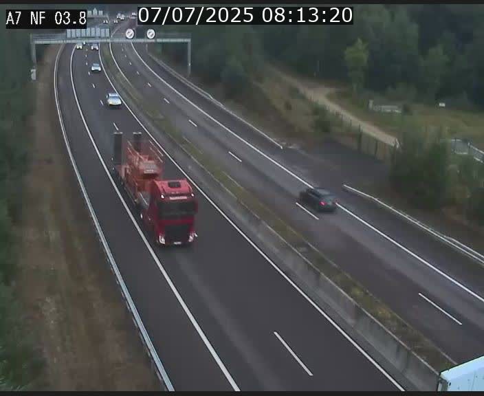 <h2>Webcam autoroute A7 au Luxembourg à la sortie du Tunnel Stafelter vers le Nord</h2>