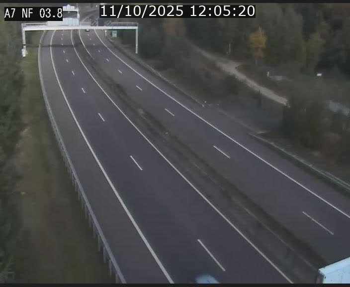 <h2>Webcam autoroute A7 au Luxembourg à la sortie du Tunnel Stafelter vers le Nord</h2>