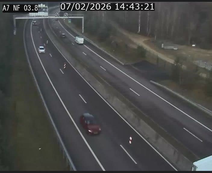 <h2>Webcam autoroute A7 au Luxembourg à la sortie du Tunnel Stafelter vers le Nord</h2>