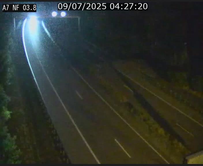 <h2>Webcam autoroute A7 au Luxembourg à la sortie du Tunnel Stafelter vers le Nord</h2>
