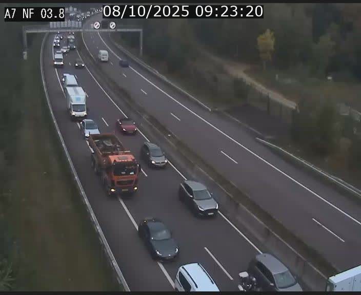 <h2>Webcam autoroute A7 au Luxembourg à la sortie du Tunnel Stafelter vers le Nord</h2>