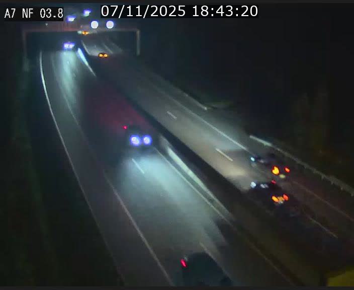 <h2>Webcam autoroute A7 au Luxembourg à la sortie du Tunnel Stafelter vers le Nord</h2>