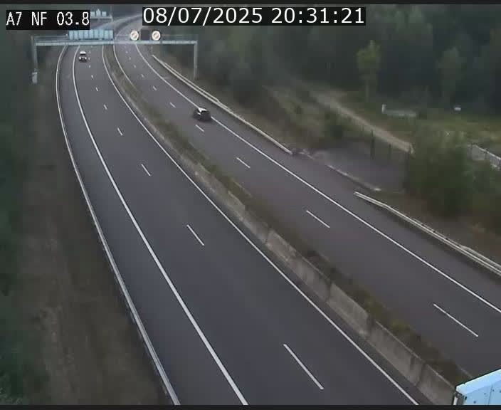 <h2>Webcam autoroute A7 au Luxembourg à la sortie du Tunnel Stafelter vers le Nord</h2>