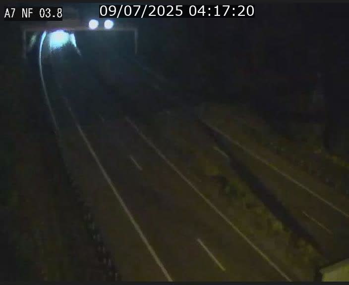 <h2>Webcam autoroute A7 au Luxembourg à la sortie du Tunnel Stafelter vers le Nord</h2>