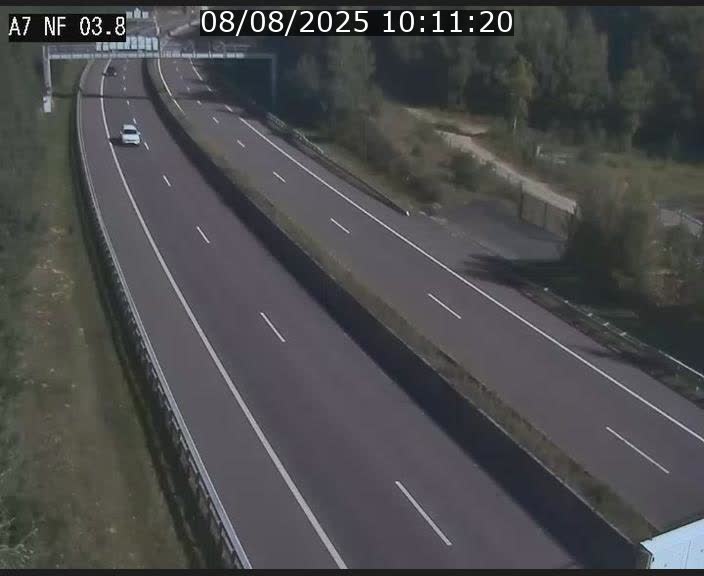 <h2>Webcam autoroute A7 au Luxembourg à la sortie du Tunnel Stafelter vers le Nord</h2>