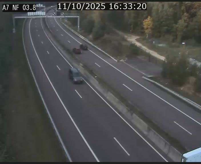 <h2>Webcam autoroute A7 au Luxembourg à la sortie du Tunnel Stafelter vers le Nord</h2>