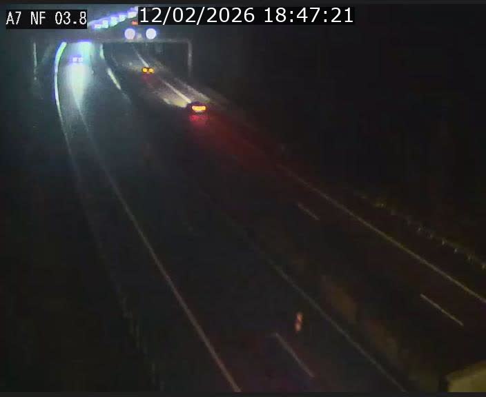 <h2>Webcam autoroute A7 au Luxembourg à la sortie du Tunnel Stafelter vers le Nord</h2>
