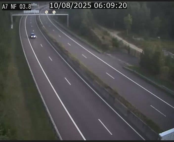 <h2>Webcam autoroute A7 au Luxembourg à la sortie du Tunnel Stafelter vers le Nord</h2>