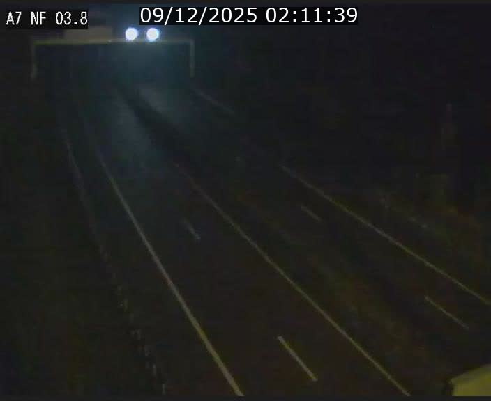 Webcam autoroute A7 au Luxembourg à la sortie du Tunnel Stafelter vers le Nord