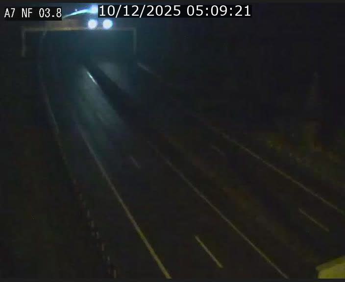 Webcam autoroute A7 au Luxembourg à la sortie du Tunnel Stafelter vers le Nord