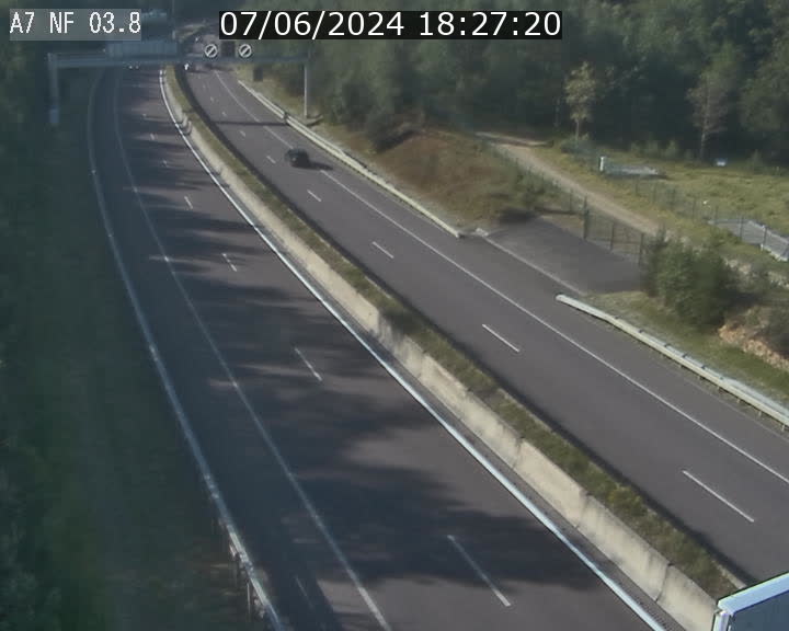 <h2>Webcam autoroute A7 au Luxembourg à la sortie du Tunnel Stafelter vers le Nord</h2>