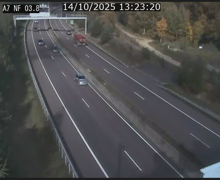 <h2>Webcam autoroute A7 au Luxembourg à la sortie du Tunnel Stafelter vers le Nord</h2>