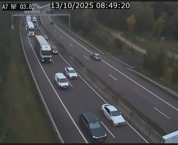 <h2>Webcam autoroute A7 au Luxembourg à la sortie du Tunnel Stafelter vers le Nord</h2>
