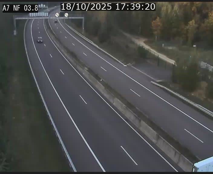 <h2>Webcam autoroute A7 au Luxembourg à la sortie du Tunnel Stafelter vers le Nord</h2>