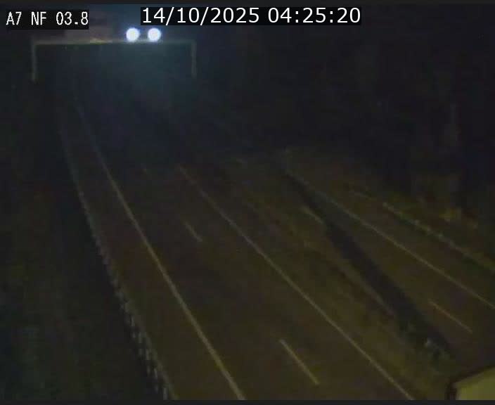 <h2>Webcam autoroute A7 au Luxembourg à la sortie du Tunnel Stafelter vers le Nord</h2>