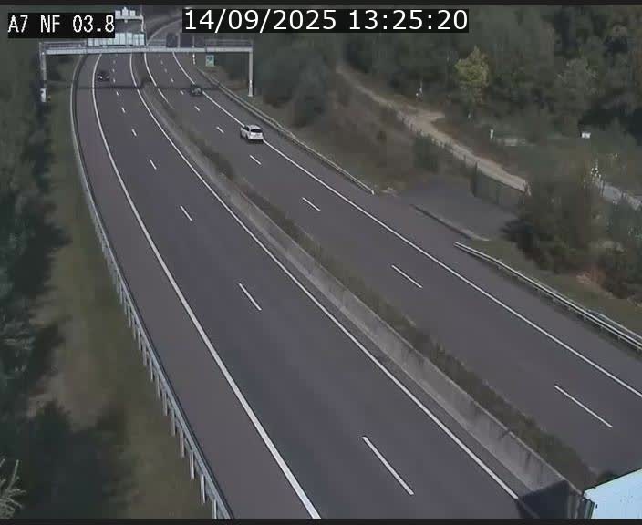<h2>Webcam autoroute A7 au Luxembourg à la sortie du Tunnel Stafelter vers le Nord</h2>