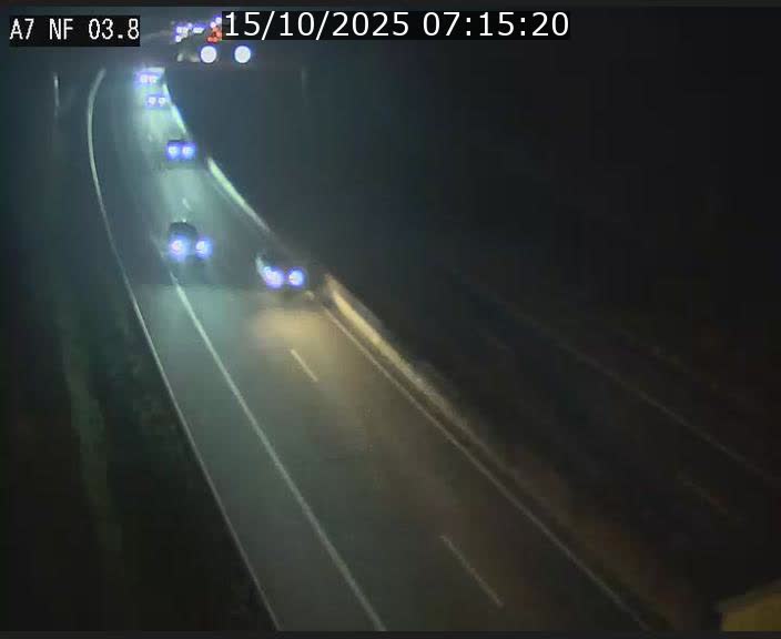 <h2>Webcam autoroute A7 au Luxembourg à la sortie du Tunnel Stafelter vers le Nord</h2>