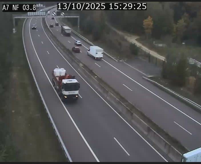<h2>Webcam autoroute A7 au Luxembourg à la sortie du Tunnel Stafelter vers le Nord</h2>