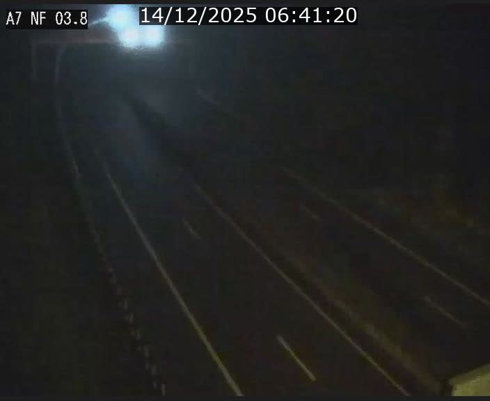 Webcam autoroute A7 au Luxembourg à la sortie du Tunnel Stafelter vers le Nord