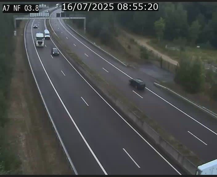 <h2>Webcam autoroute A7 au Luxembourg à la sortie du Tunnel Stafelter vers le Nord</h2>