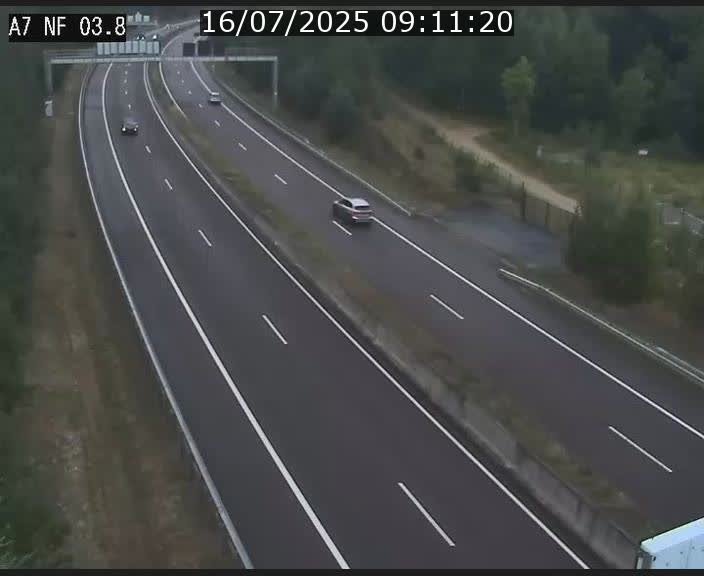 <h2>Webcam autoroute A7 au Luxembourg à la sortie du Tunnel Stafelter vers le Nord</h2>